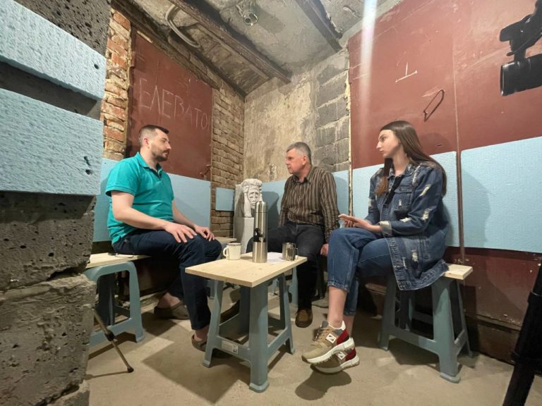 Talking in the shelter about what matters: Vasyl Karpyuk